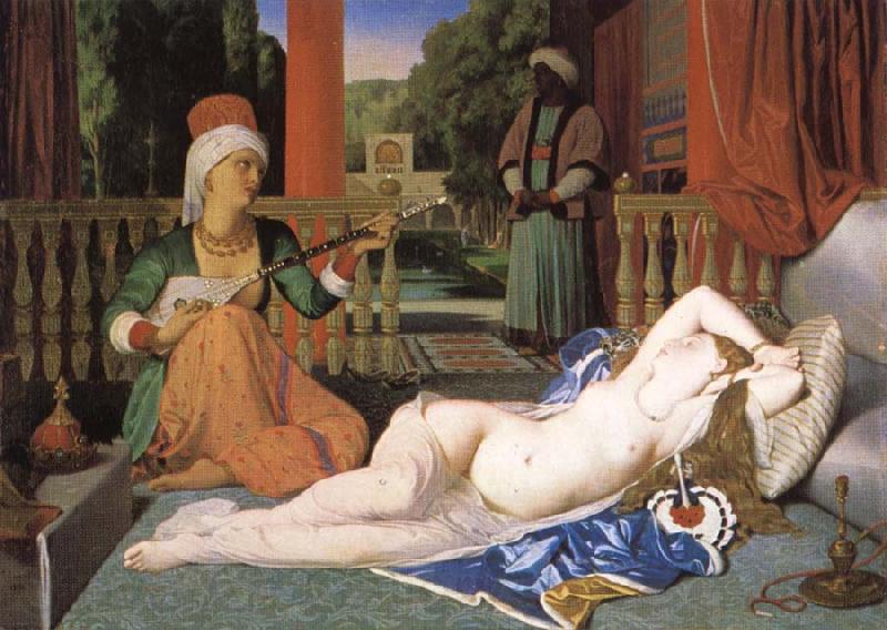 Jean-Auguste Dominique Ingres Odalisk with slave France oil painting art